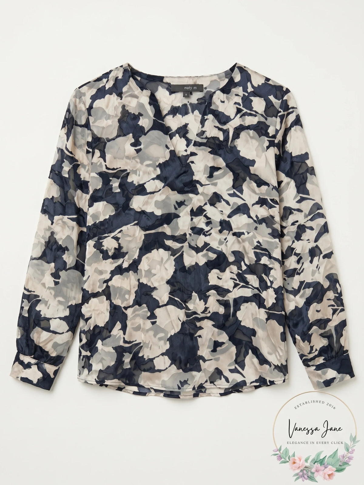 Matty M. Floral Blouse, Size Small