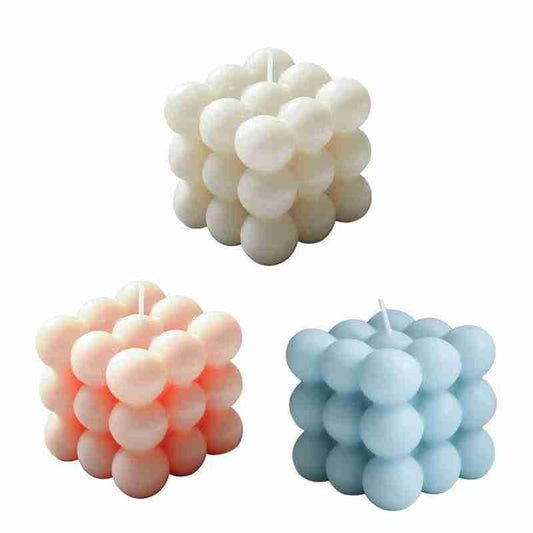 1pc Cube Wax Fragrance Candle Bougie Rose Scented Candles Cute Wax Candles Cube Scented Candle Handmade Decorative Candle Hand Poured Scented Candle Home Decor Candle for Bedroom Aesthetic Home Geometric Decoration Cube Wax Fragrance Candle
