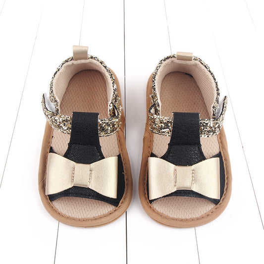 Baby Kids Girl Sandals Pre Walker Newborn PU Leather Soft Sole Shoes Bowknot Girls Shoes
