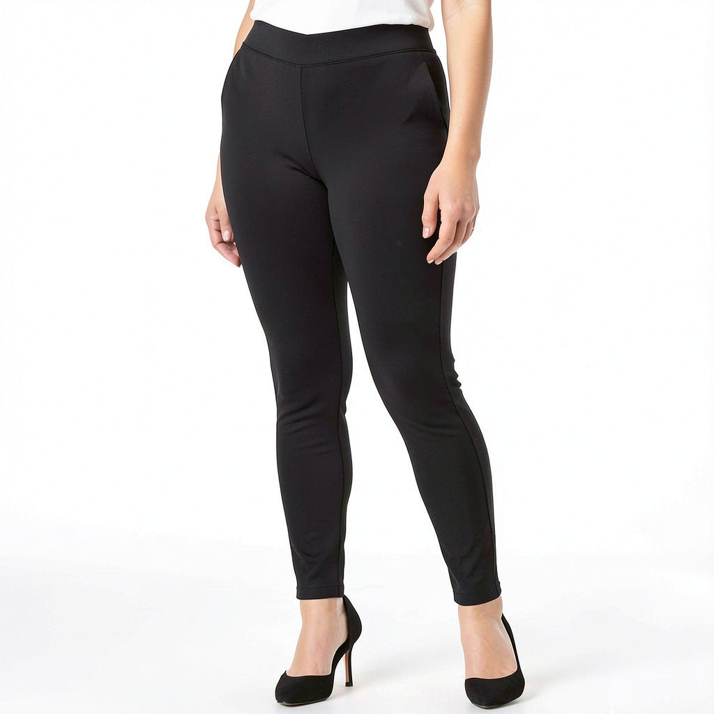 Celebrity Pink Regular Pull-on Black Skinny Pants-Size XL
