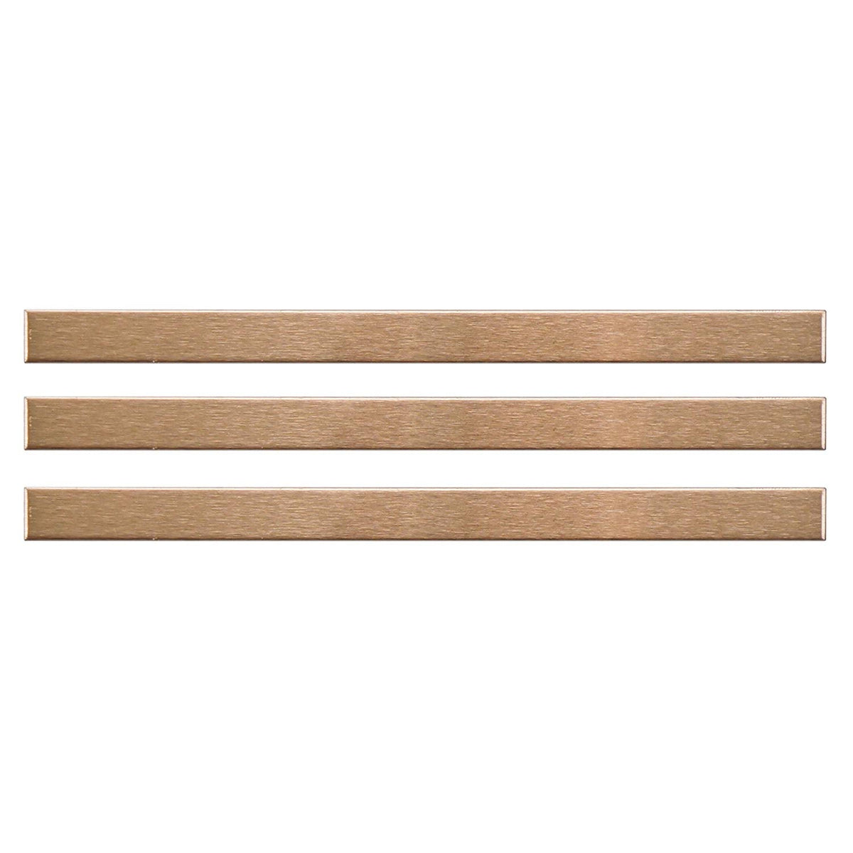 Merola Stick Copper 3/8 x 5 3/4 Inch Stainless Over Porcelain Wall Trim 3 Pcs