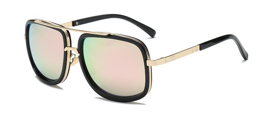 Luxury Square Gold Metal Frame Woman and Man Unisex Top Oversized Big Frame Elegant Sunglasses For Summer NEW 2020 Edition