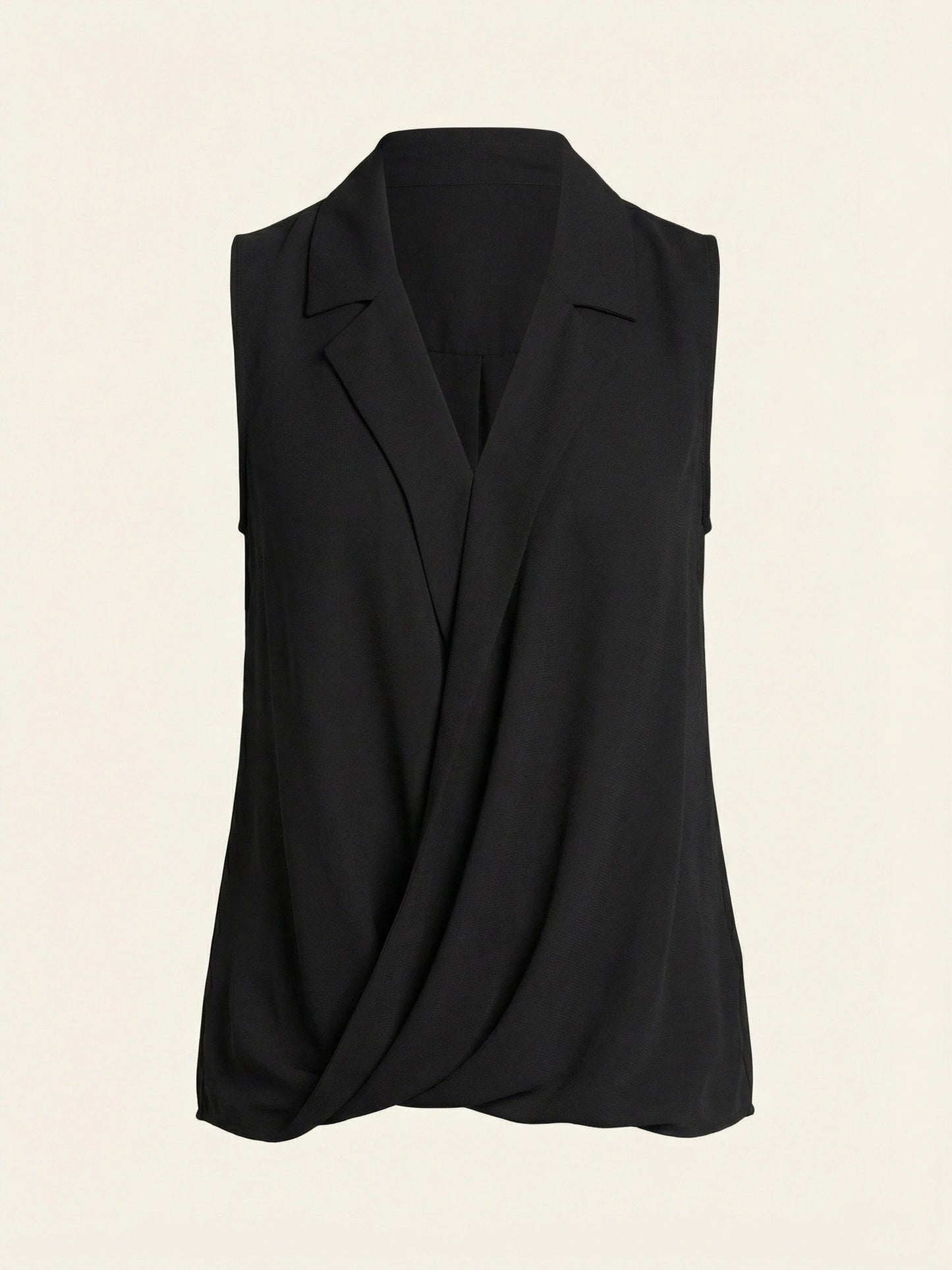 Alfani Sleeveless Collared Top, Size Small