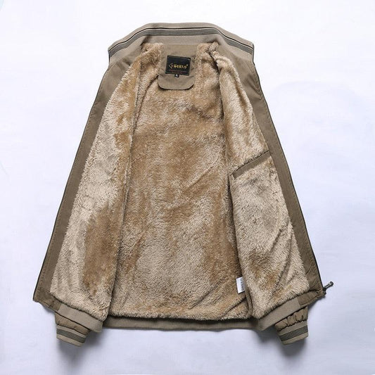 Autumn Men Jackets Cotton Casual Solid Fashion Vintage Weatherproof Soft Jackets For Men Men’s Water Resistant Windbreaker Jacket Warm Coats Winter Jacket Men Solid Color Jacket With Pockets