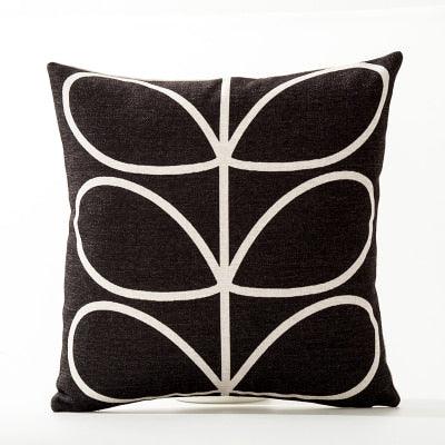 Floral Pillow Cover Linen / Cotton Cushion Cover Home Decorative Pillow Case For Sofa Christmas Party Living Room Flower Pattern Decorative Soft Throw Pillow Case Cotton Linen Floral Cushion Covers 45x45cm