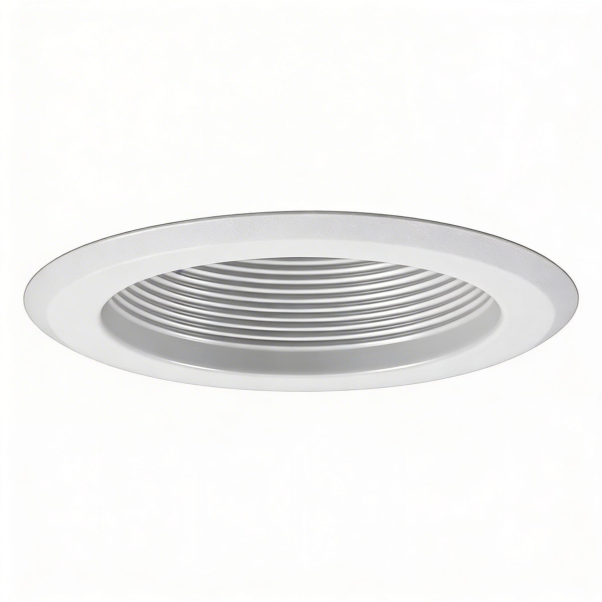 Progress Lighting 5 inch Recessed Step Baffle Trim for P851-ICAT, White Finish
