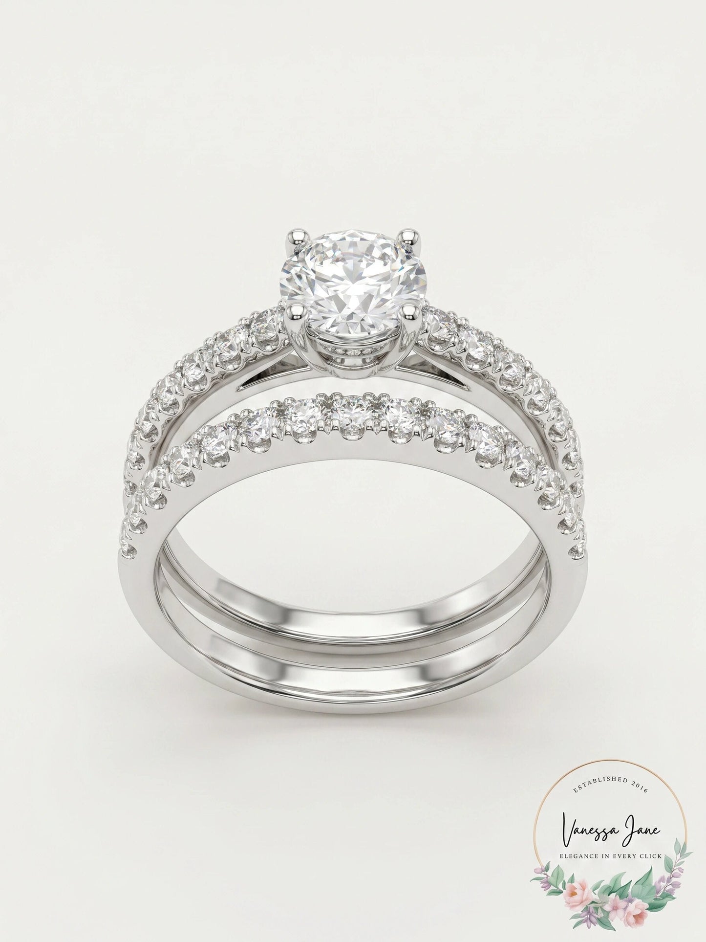 Charter Club Ring Set, Cubic Zirconia Engagement , Size 5