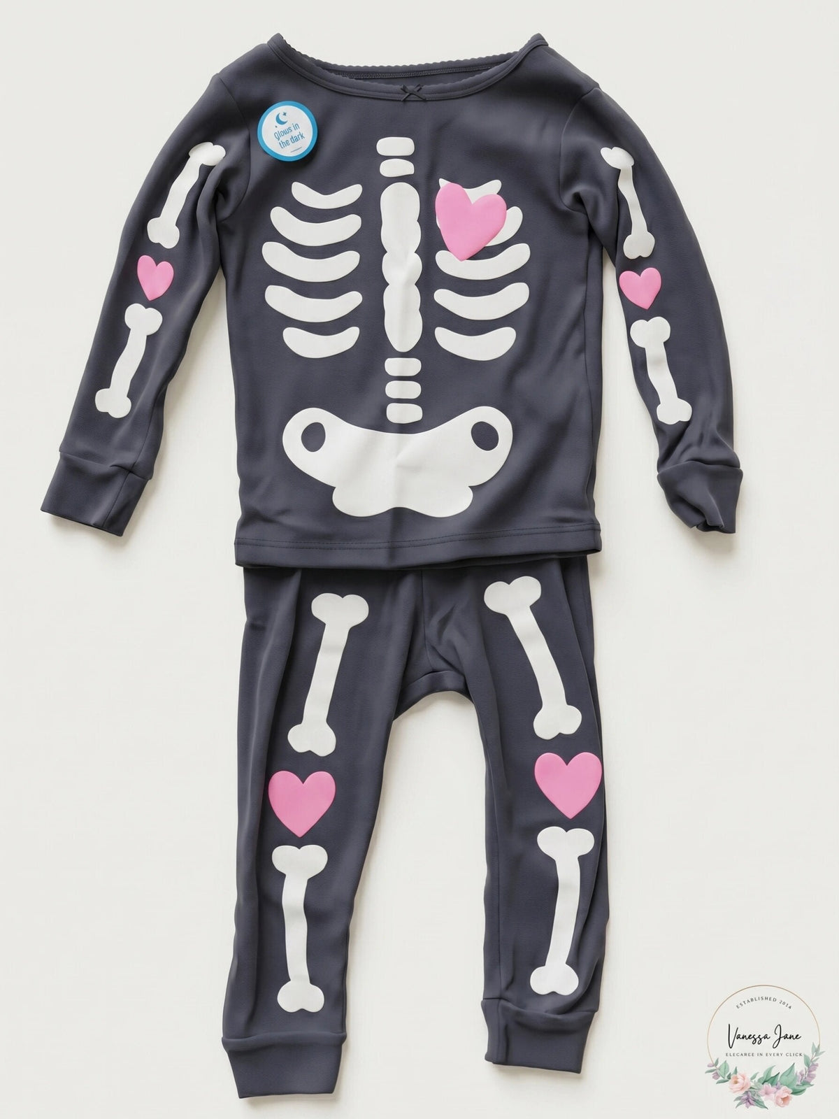 Carters Girls Sleep Bottoms Print Pajama Set, Size 24 Months