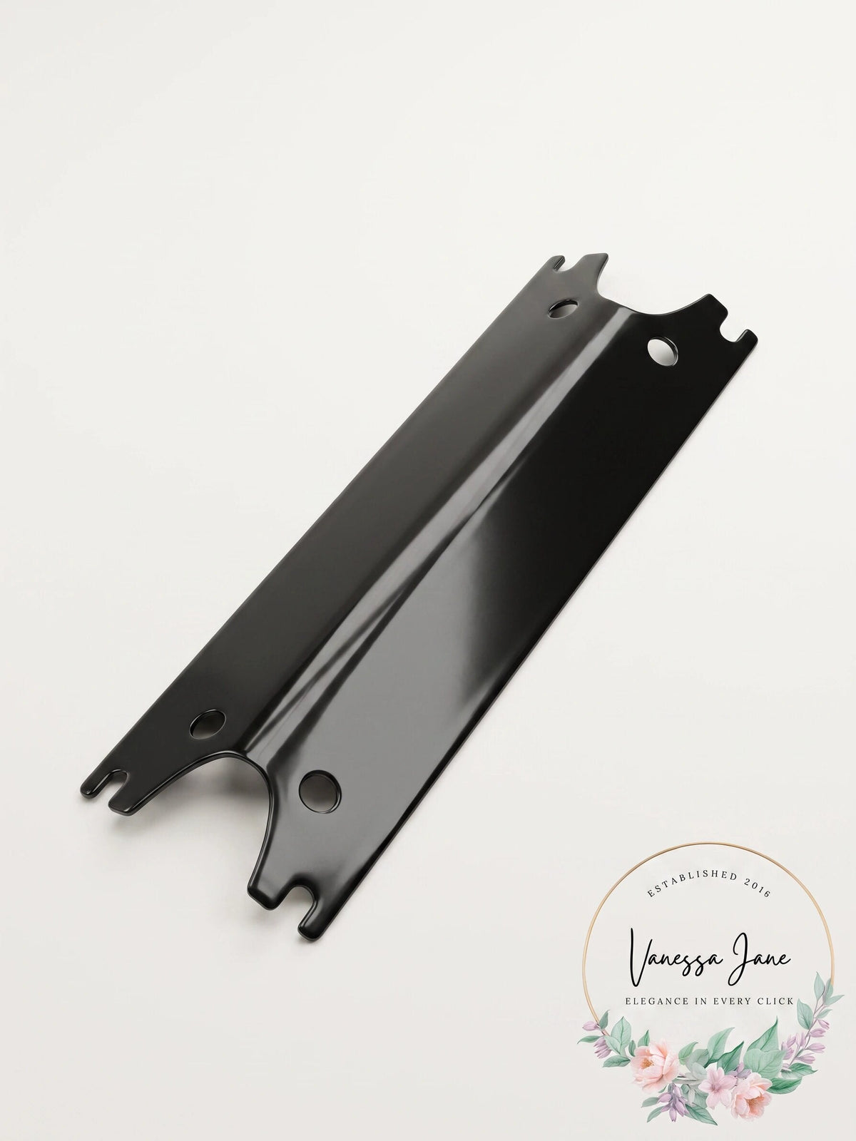 2-Pack Universal Porcelain Steel Grill Heat Plates, 15 1/8" x 3 3/4"