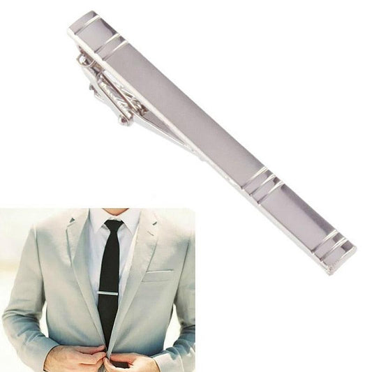 New Metal Silver Color Tie Clip For Men Wedding Necktie Tie Clasp Clip Tie Clips for Men Tie Bar Clip Regular Ties Necktie Wedding Business Tie Pin Clips Gentleman Ties Bar Elegant Men's Accessories