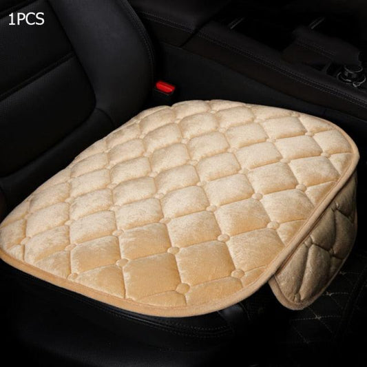 Plush Car Seat Covers Front Rear Full Set Choose Car Seat Cushion Car Memory Foam Heightening Seat Cushion Plush Seat Pad Protector Car Accessories Lower Back Pain Relief Cushion Anti-Slip