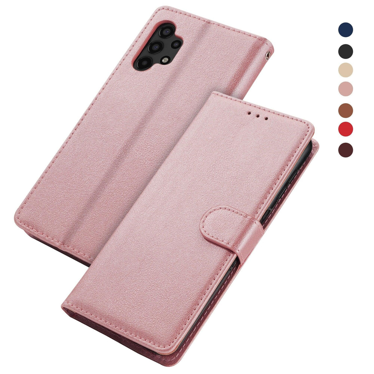 Premium PU / Leather Case Magnetic Closure Protective Flip Wallet Case Cover Leather Case for Xiaomi Redmi Note 11S 10 10S 9 9S 9T 8T 8 7 6 5 5A Pro Max 4X 9A 8A 7A 6A POCO X3 NFC Flip Wallet
