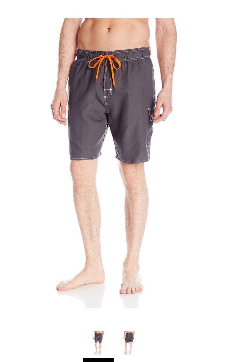 Laguna Men's Locked In E-Boardshorts, Charcoal, Size XL