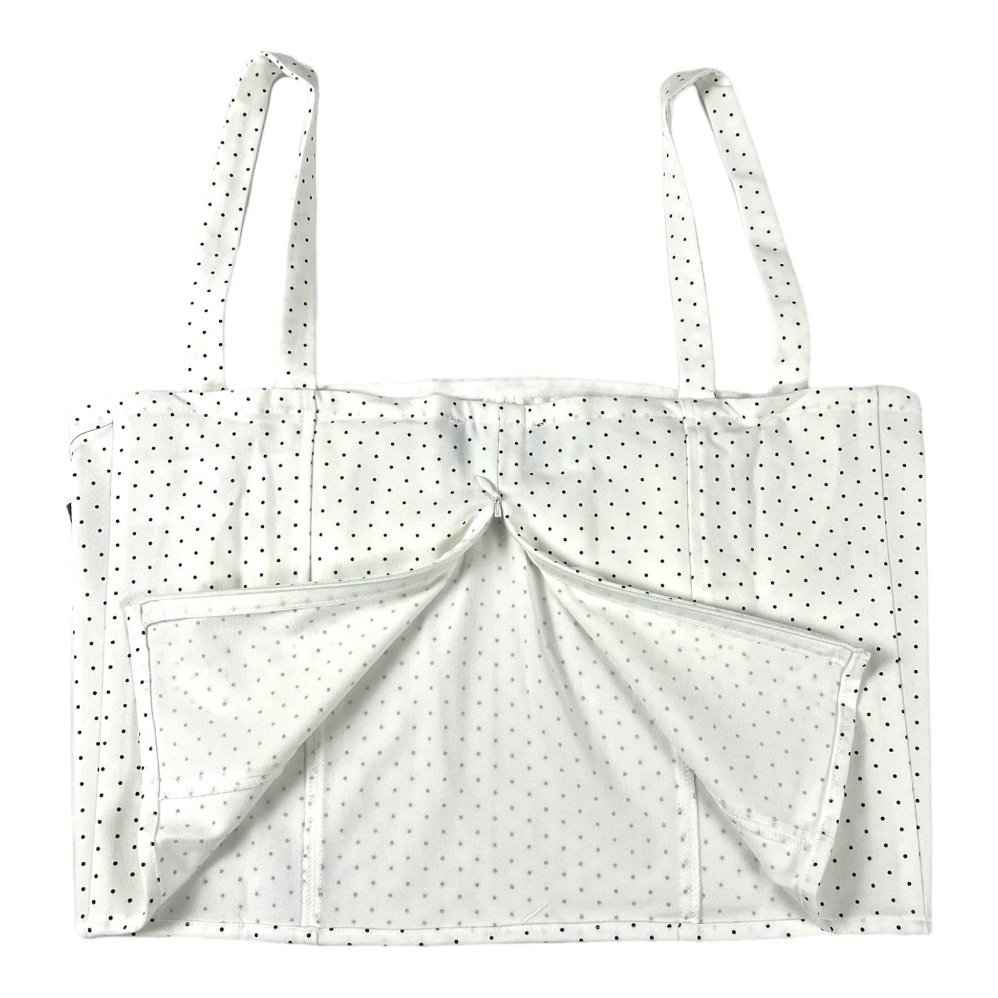 Danielle Bernstein Dot Cropped Tank Top, Size 8