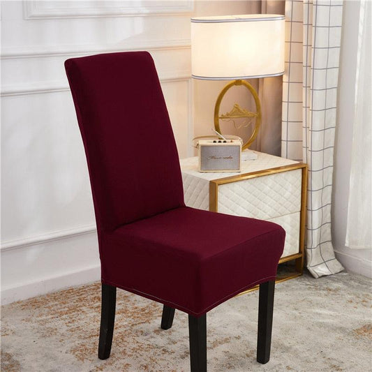 Solid Color Chair Cover Spandex Stretch Slipcovers Chair Covers Seat Cover For Kitchen Dining Room Wedding Banquet Restaurant Removable Washable Dining Room Chair Covers Dining Chair Slipcovers Seat Protector Great Home Decor And Banquet