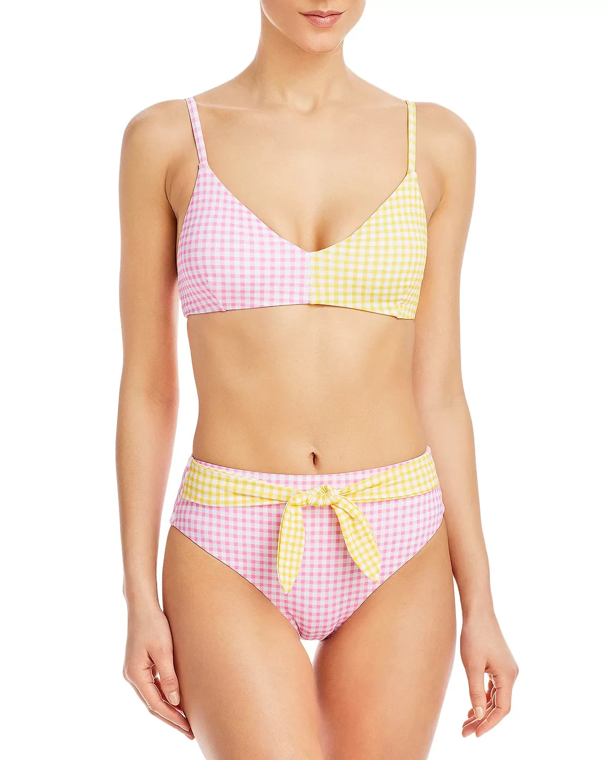 Aqua Swim Printed High Leg Bikini Bottoms