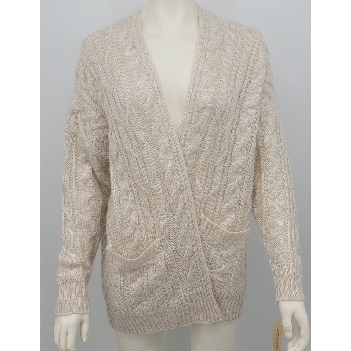 American Rag Cardigan Sweater Chevron Crochet Pattern, Size Small