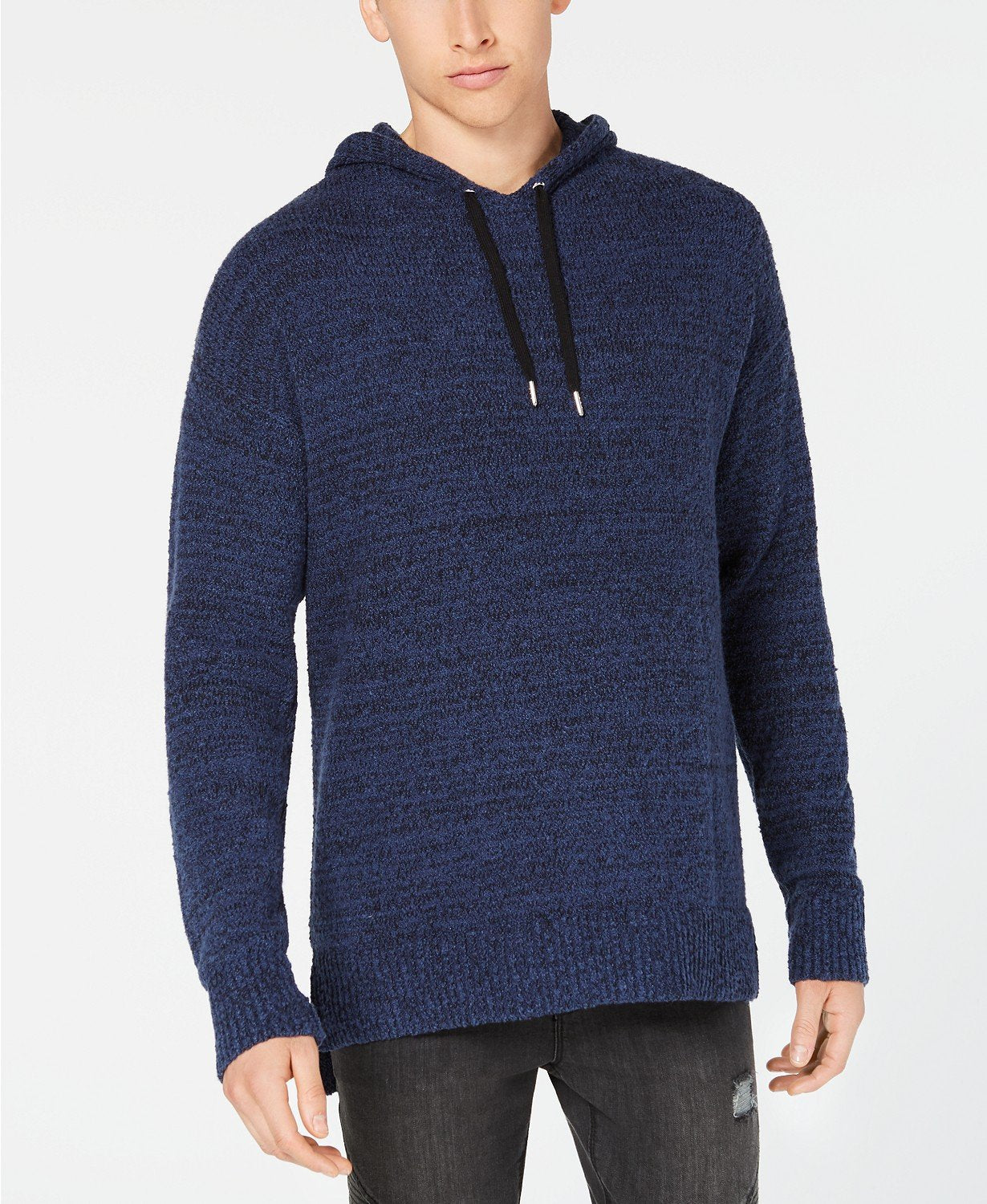 Inc Men's Hooded Marled Sweater