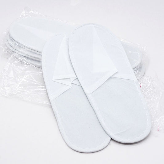 Roomsium 30 Pairs White Disposable Slippers | Roomsium Hotel & Spa Guest Amenities