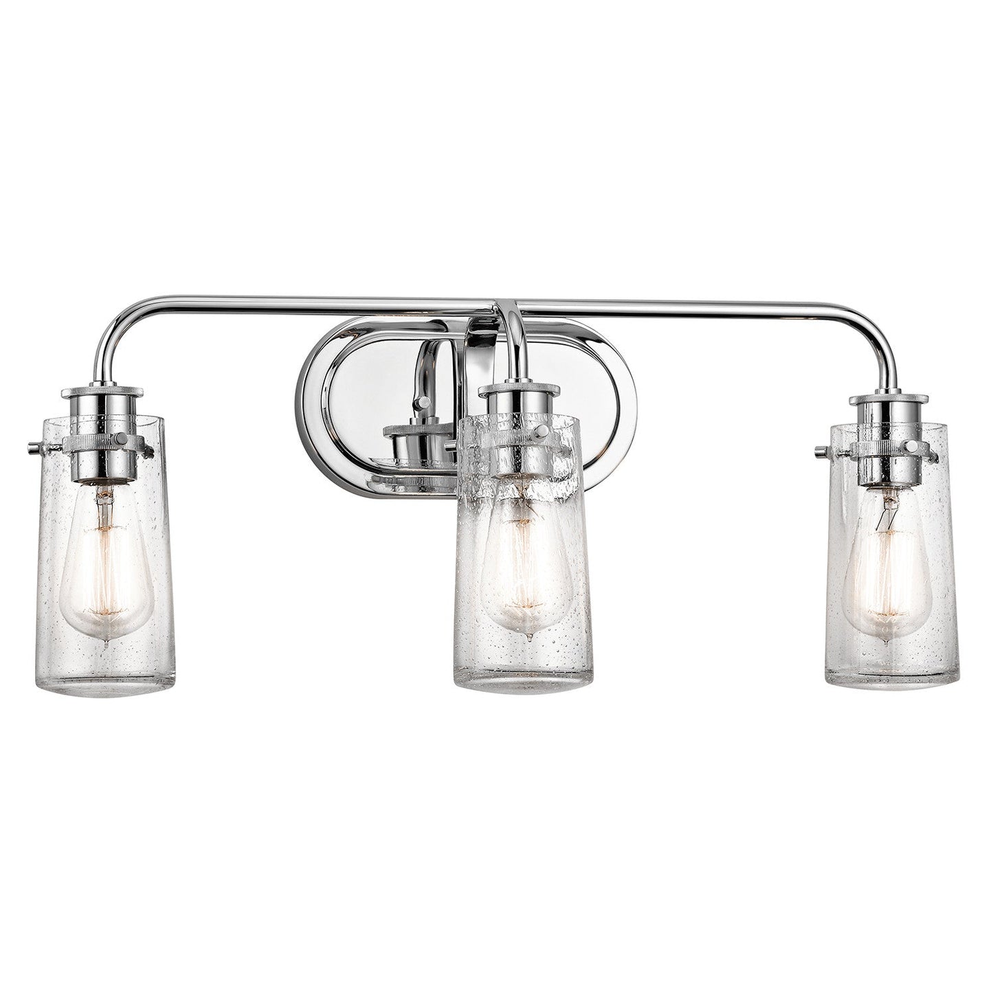 Kichler Braelyn 3 Light 24-Inches Seeded Glass Vanity Light