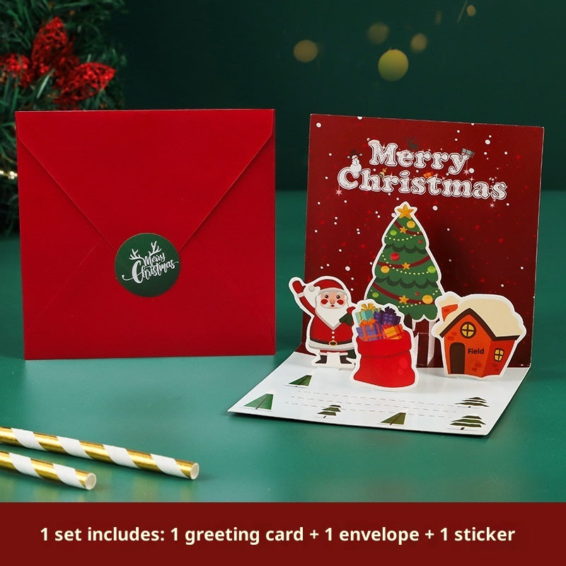 Three-dimensional Blessing Greeting Card