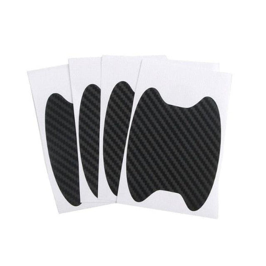 4Pcs/Set Car Door Sticker Carbon Fiber Scratches Resistant Cover Auto Handle Protection Film Exterior Styling Accessories New Car Door Handle Cup Scratch Protector Scratches Protective Films Clear Side Sticker Scratches Car Door Protector Films
