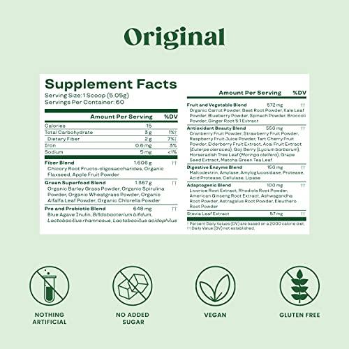 Organic Super Greens Powder — Energy & Glow Superfood Blend