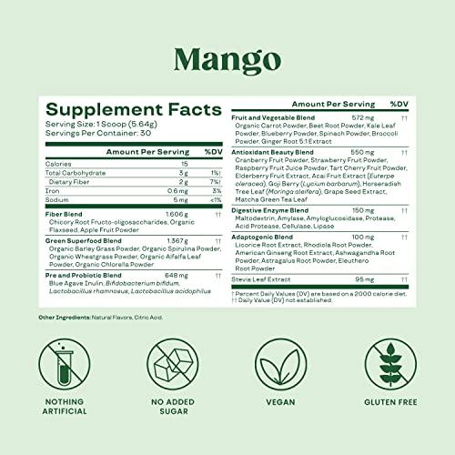 Organic Super Greens Powder — Energy & Glow Superfood Blend