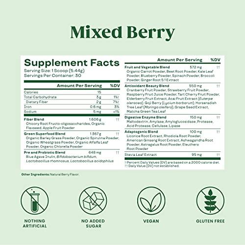 Organic Super Greens Powder — Energy & Glow Superfood Blend