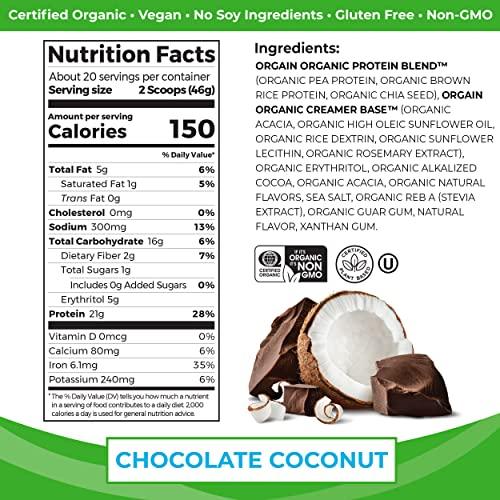 Organic Vegan Protein Powder — Creamy Chocolate Fudge Blend