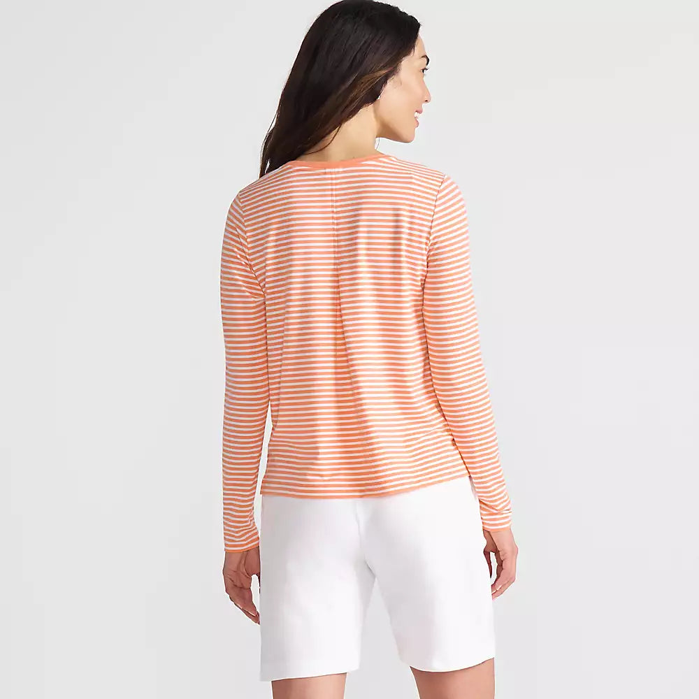 Lands End Womens Power Performance Long Sleeve Scoopneck Tee, XL