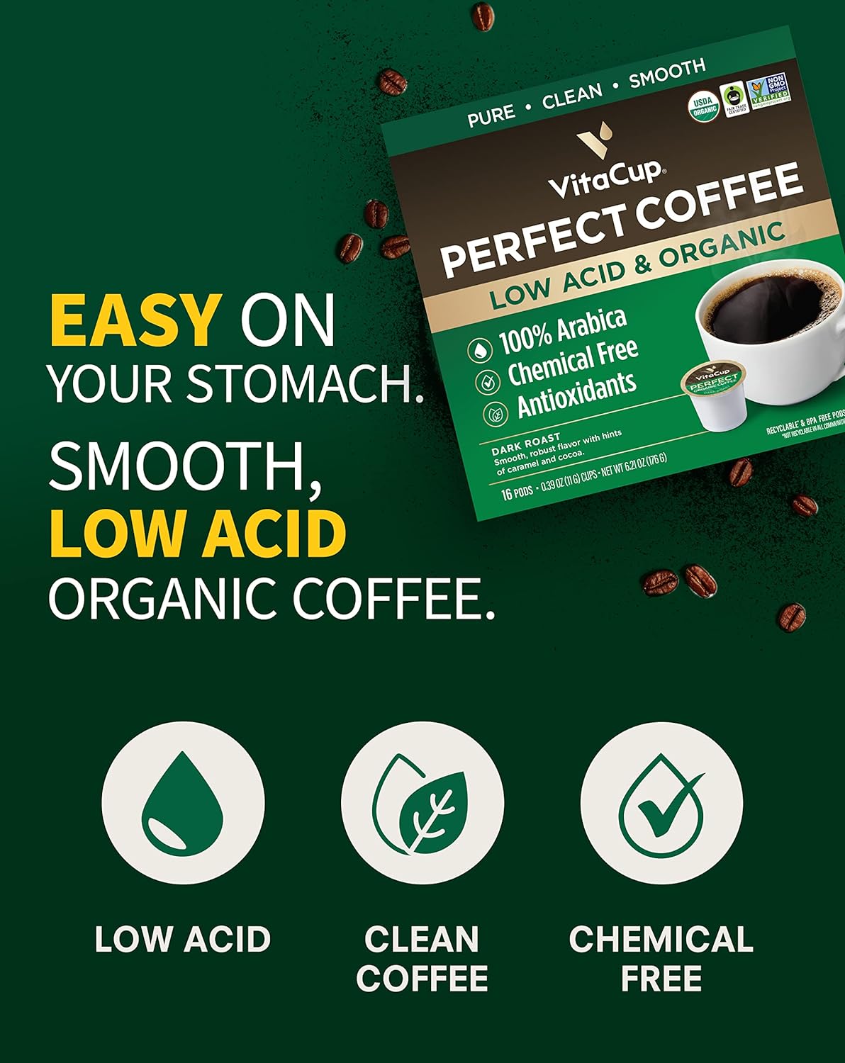 Slim Organic Coffee Pods — Metabolism-Boosting Morning Blend