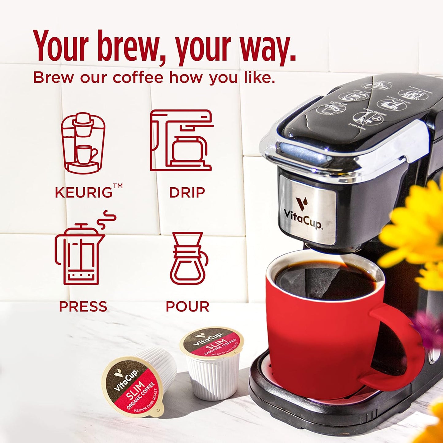 Slim Organic Coffee Pods — Metabolism-Boosting Morning Blend