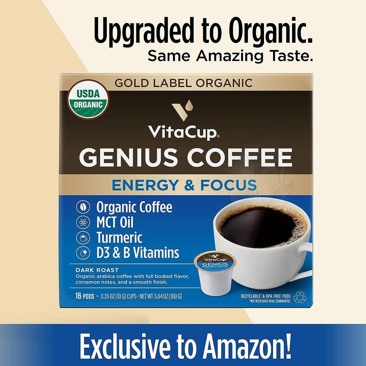 Slim Organic Coffee Pods — Metabolism-Boosting Morning Blend