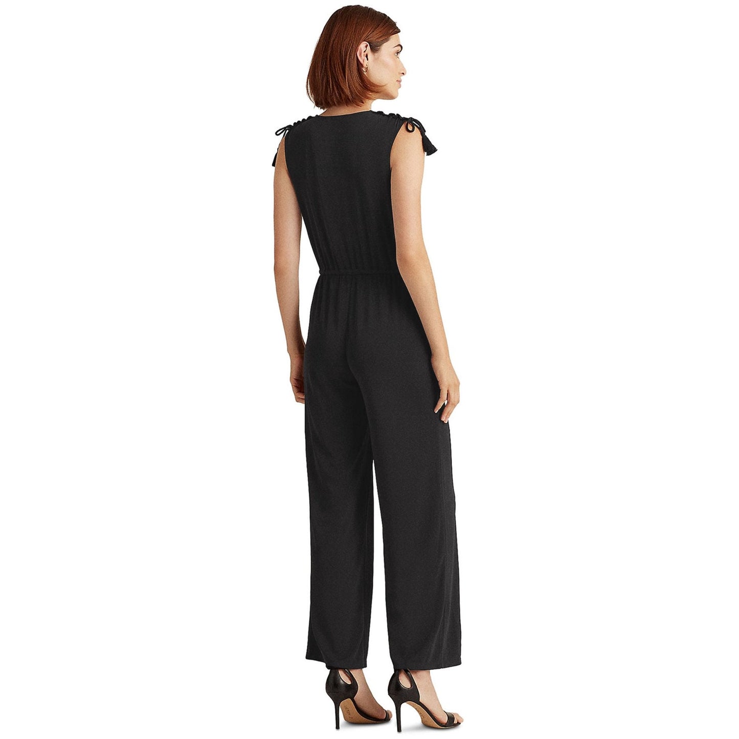 Lauren Ralph Lauren Sleeveless Jumpsuit Polo, Size Large