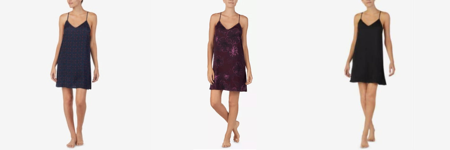 DKNY Womens Racerback Chemise Nightgown