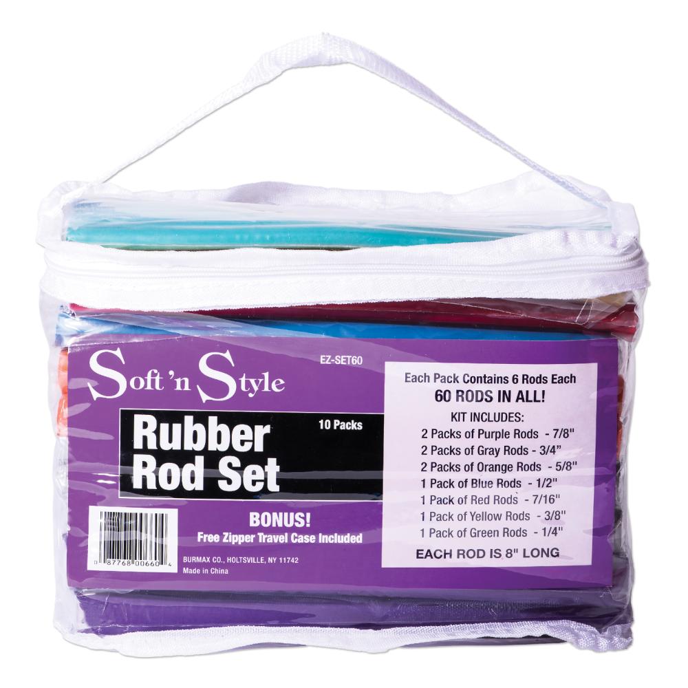 Perm Rods - Rubber Rods Set - Assorted Sizes