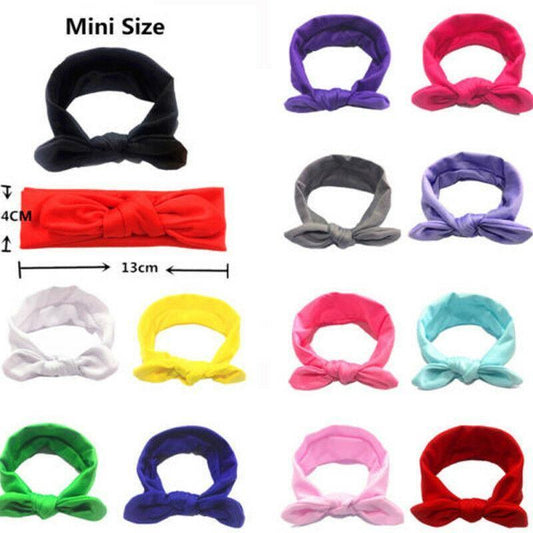Baby Solid Bowknot Hairband Cute Soft Head Elastic Headband Princess Cute Headband Headwear Hair Accessories For Girls