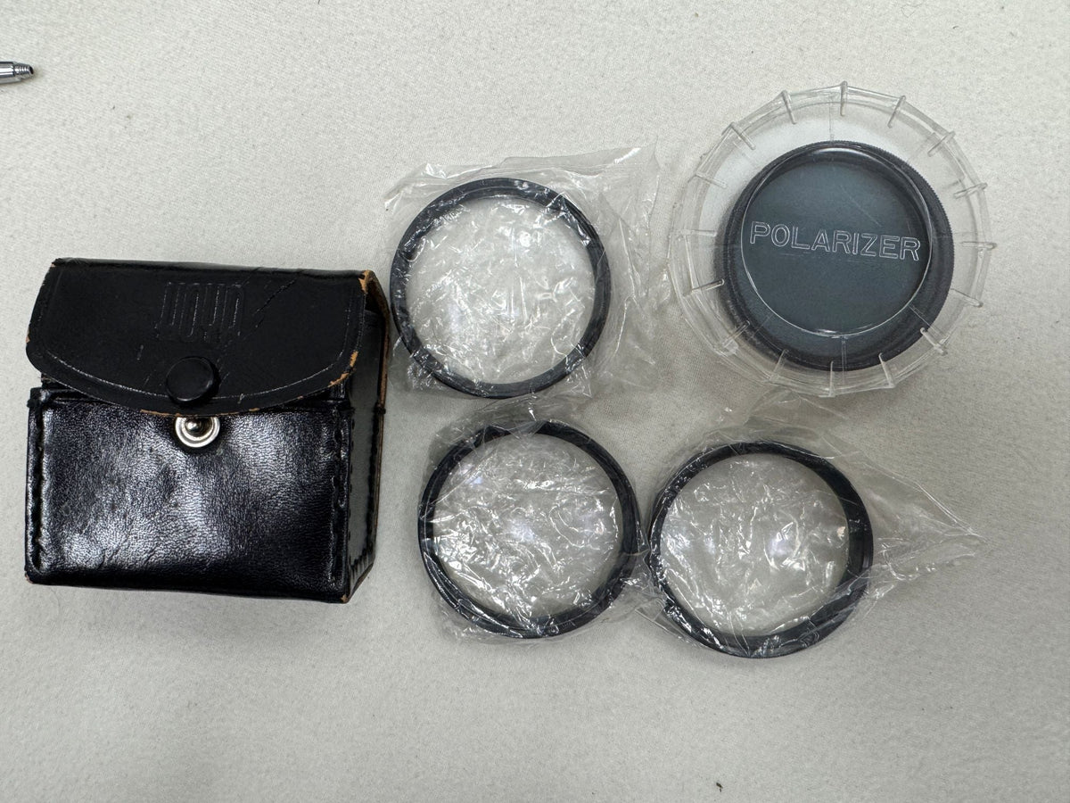 Minolta X-370 Film Camera + Lenses, Polarizer, Carry Case