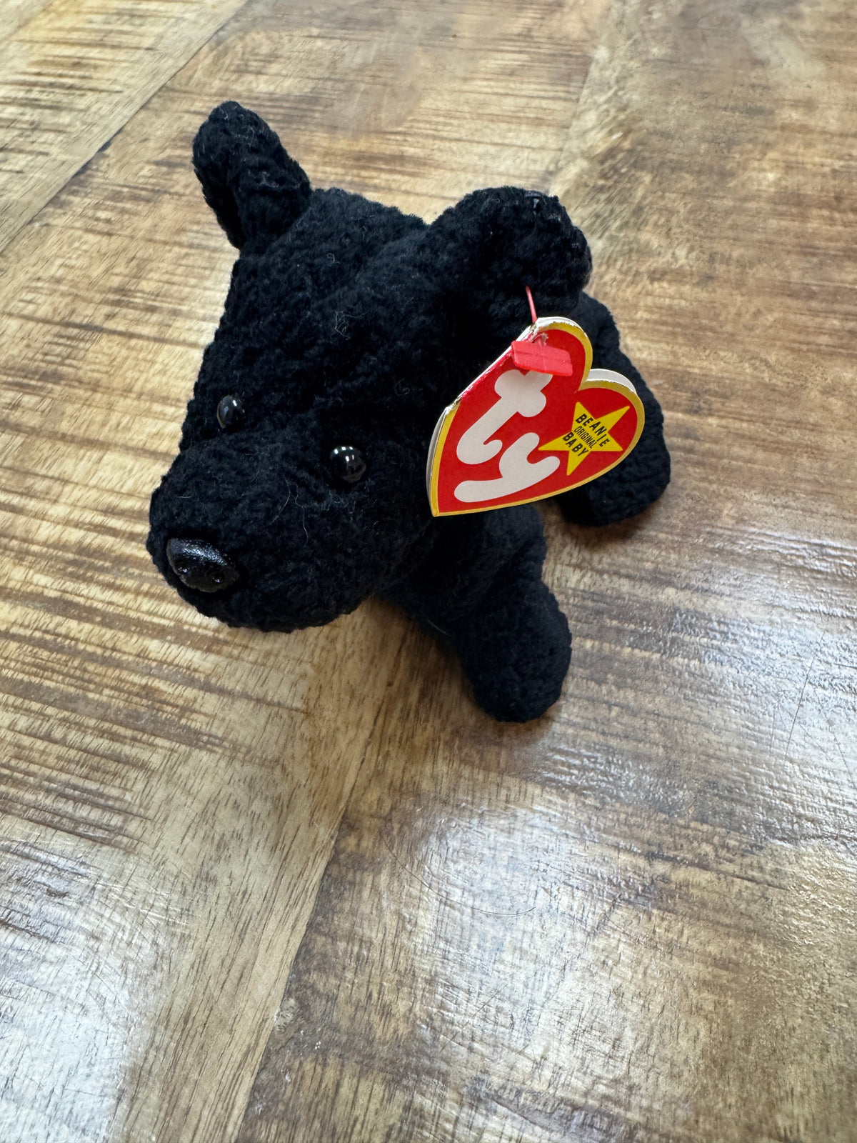 Ty Beanie Baby Scottie Scottish Terrier 6.5 Plush Dog PVC Pellets 1996 W/Tag