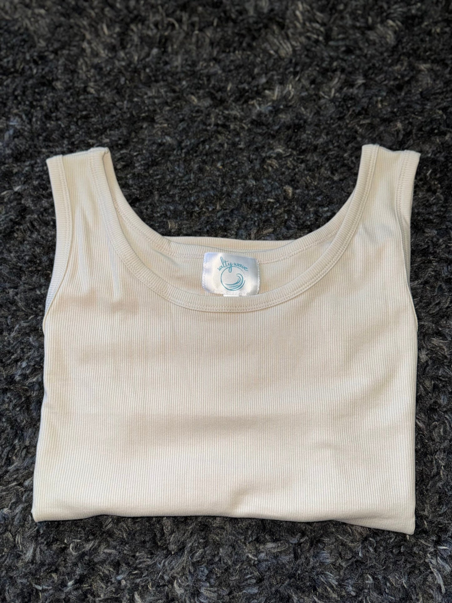 Hold Tight Tank Top in Sand Beige