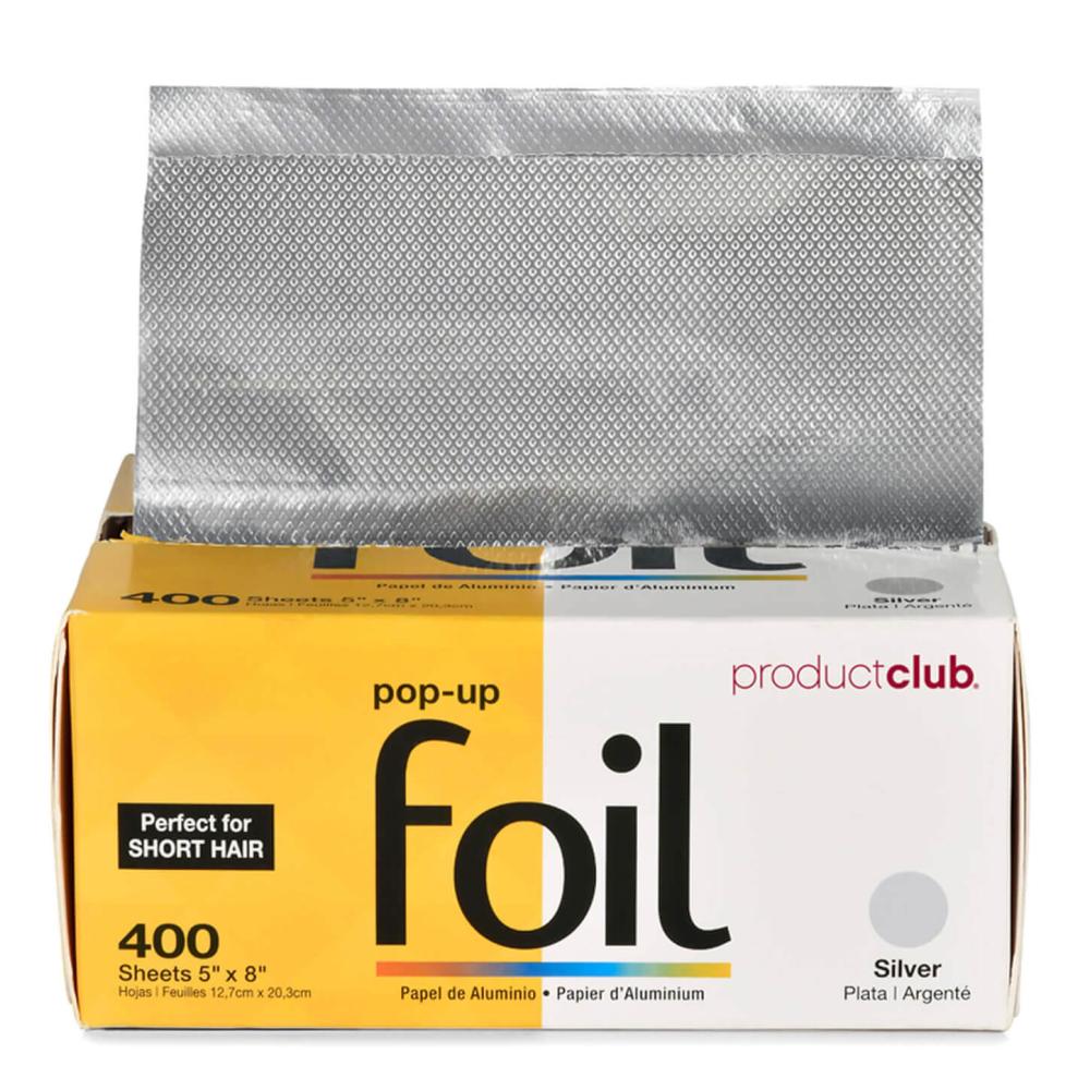 Product Club Silver Pop-Up Hair Foil - 5" x 8" - 400 Sheets