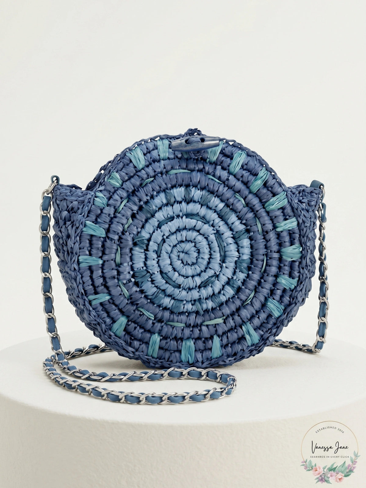 INC International Concepts Straw Circle Crossbody
