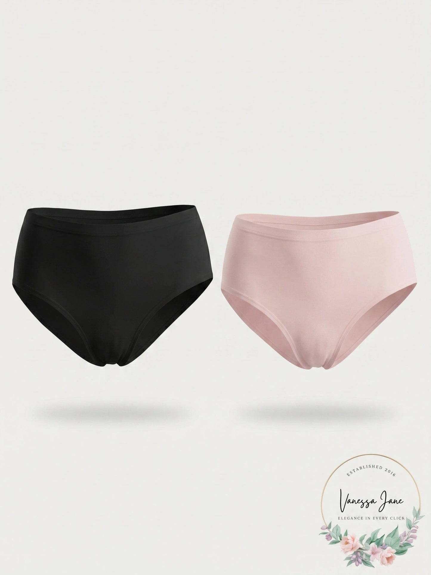 2-Pack Charter Club Pretty Cotton Hi Cut Bikini, Size Small