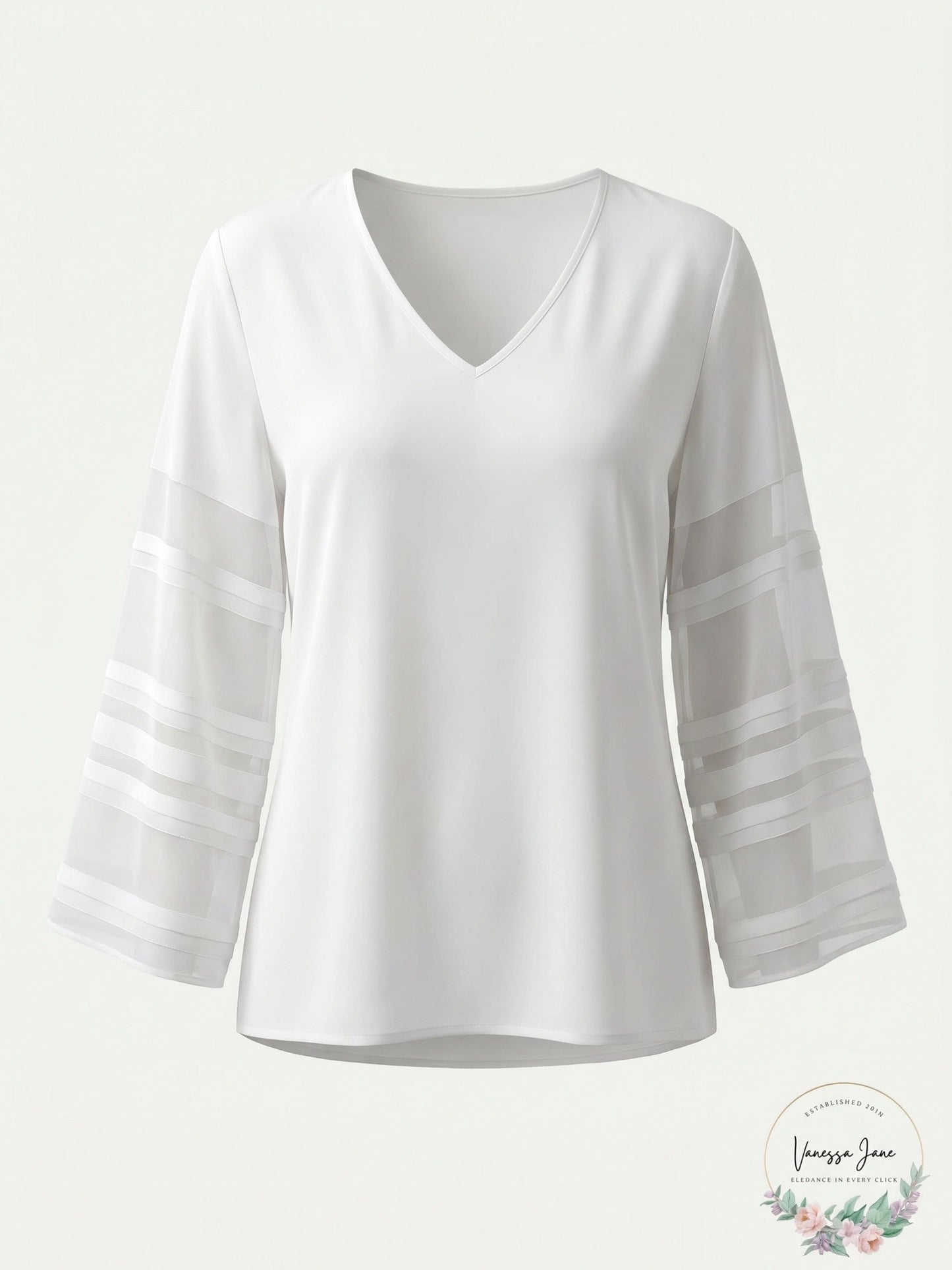 Alfani Solid Layered-Sleeve Top, Size Small