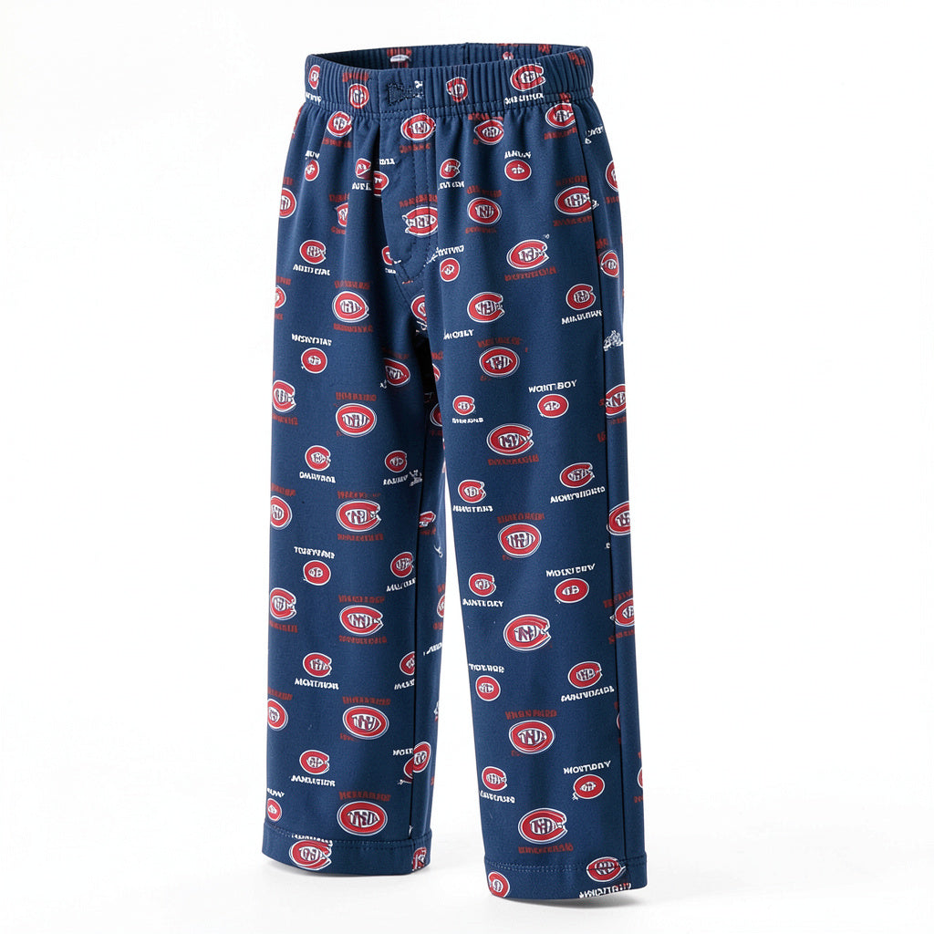 NHL Montreal Canadiens Toddler Boys Sleepwear All Over Print Pants, Size 2T