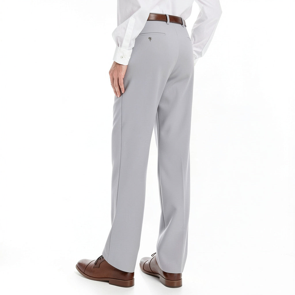 Michael Kors Solid Dress Pants, Light Gray, Big & Tall Size 37