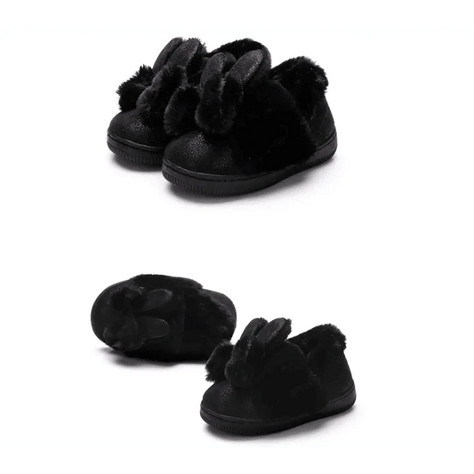 Children's cotton slipper bag heel warm and non slip baby home shoes men's and women's cotton shoes