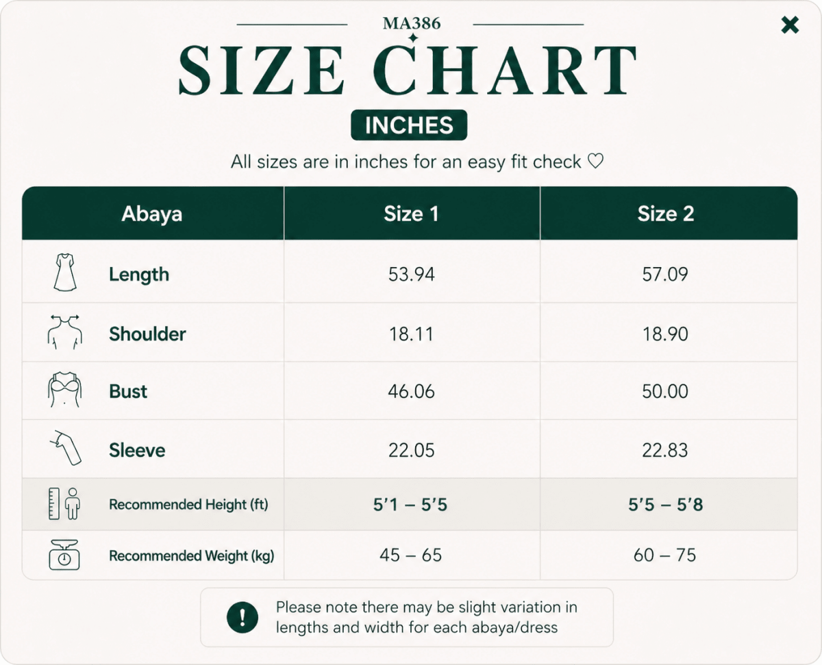 Crepe Abaya with Secure Pockets for Umrah (MA386)