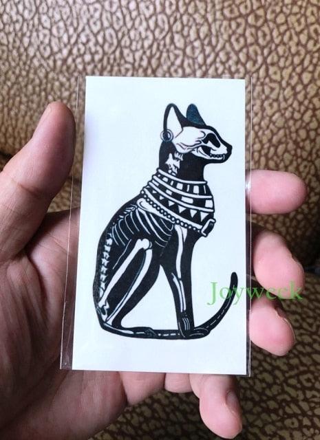 Elegant Black Music Notes Waterproof Sticker Tattoos Temporary Chest Shoulder Tattoos For Men Women